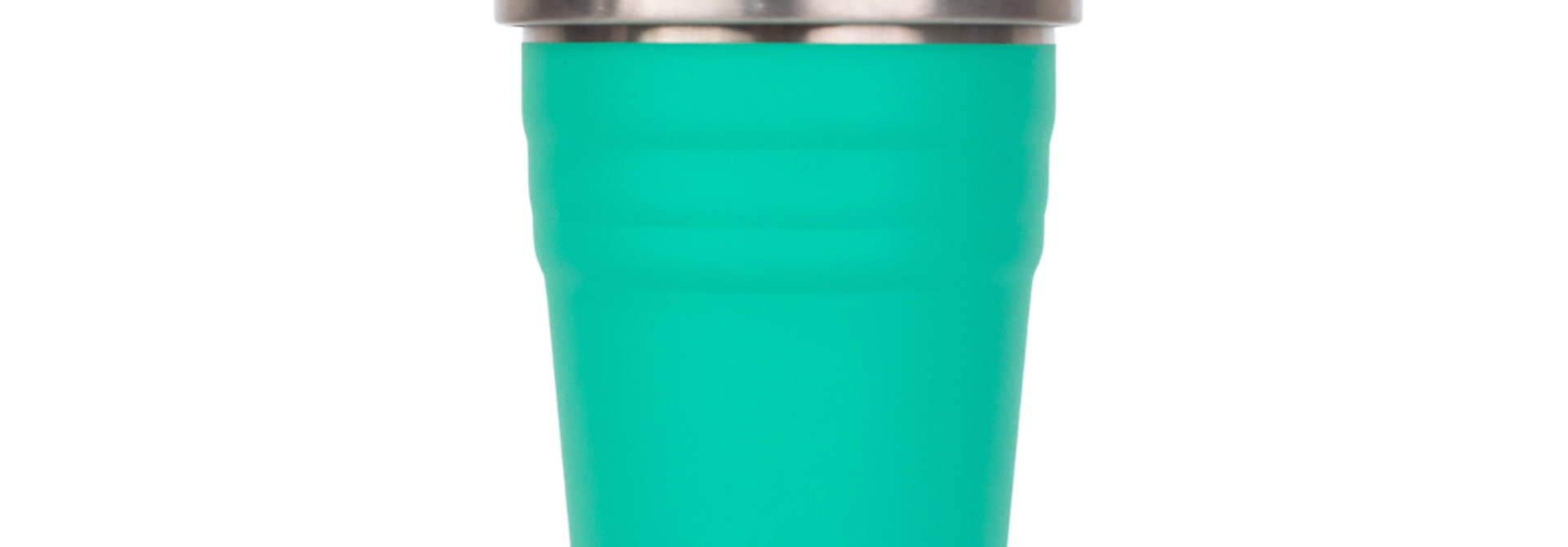 MontiiCo Mini Thermos Smoothie Cup - with lid - Stainless steel - Kiwi green - 275ml