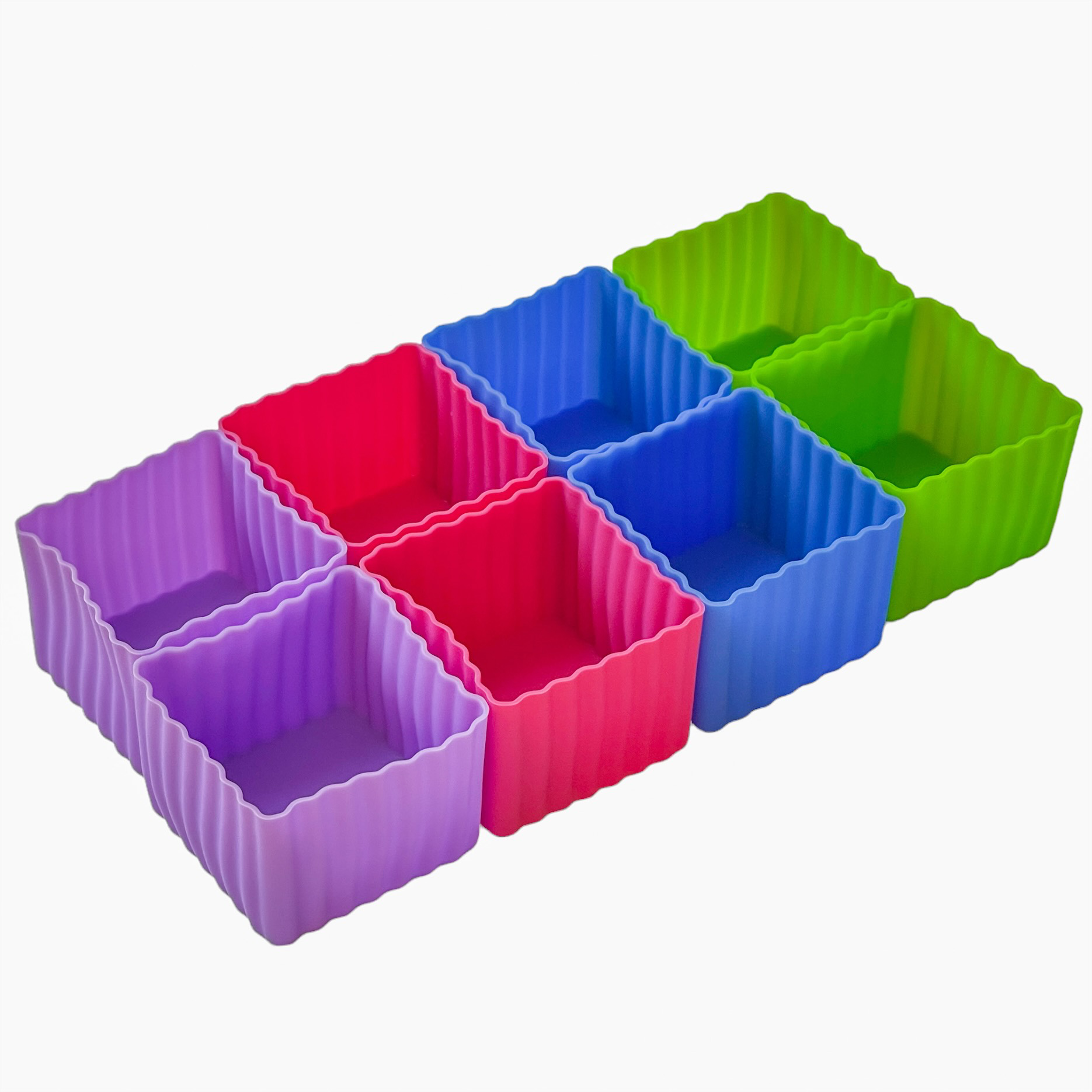 Yumbox silicone set of 8 Cubes - multicolour-1