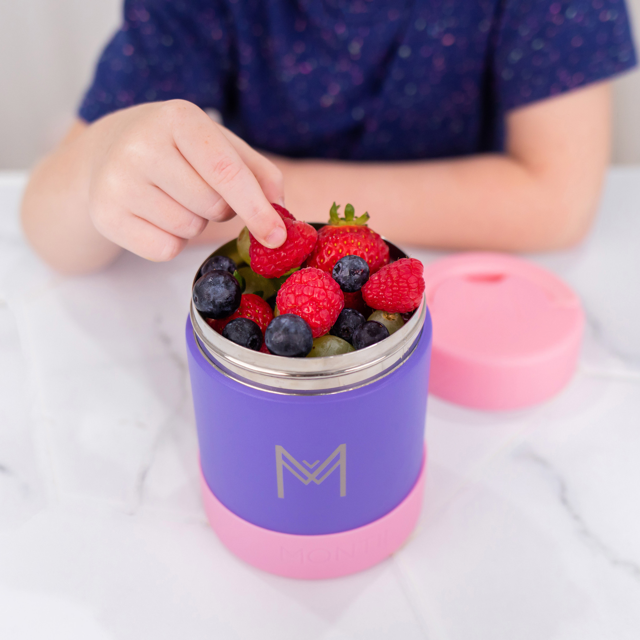 MontiiCo Insulated Food Jar - Grape-4