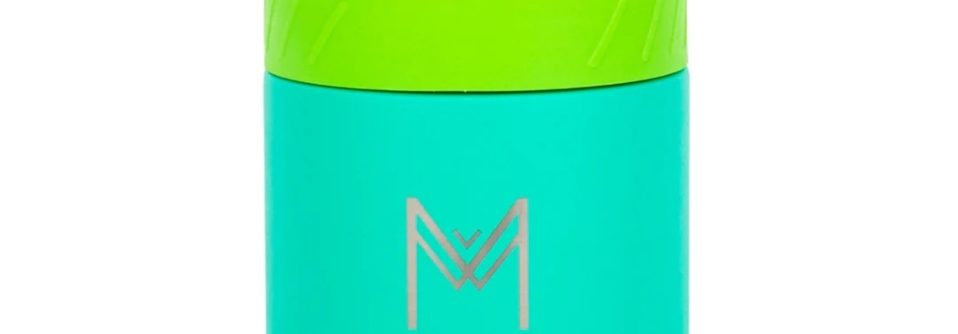 MontiiCo - thermos lunchbox - 5 uur warm/7 uur koel - dubbelwandig RVS- siliconen bumper - 400ml - Kiwi