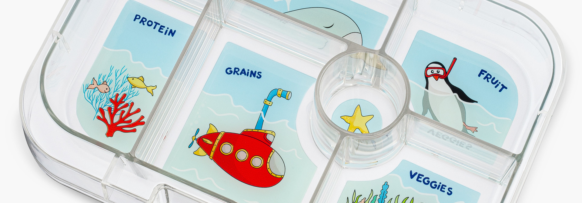 Yumbox Original - extra tray - 6-sections - Submarine