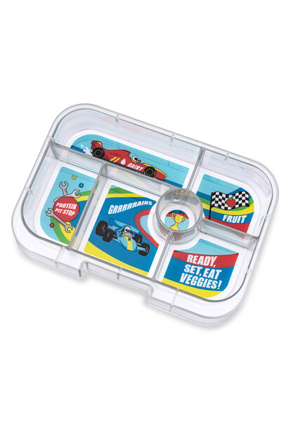 Yumbox Original tray 6-sections Race Cars