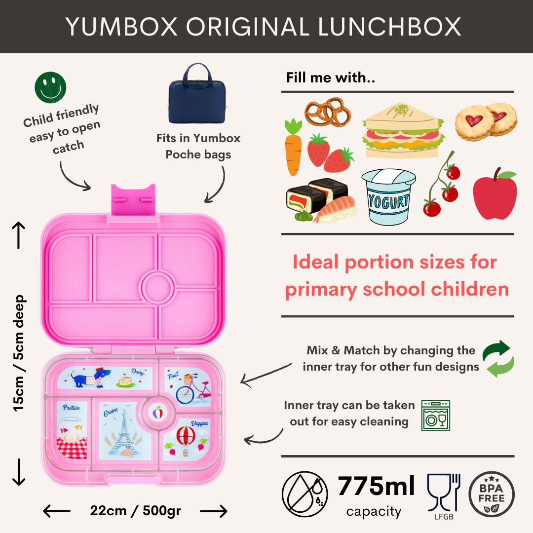 Yumbox Fifi Pink 6 Compartment Bento Box