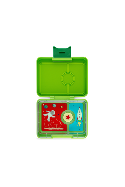 Yumbox Snack 3-sections Lime Green / Rocket