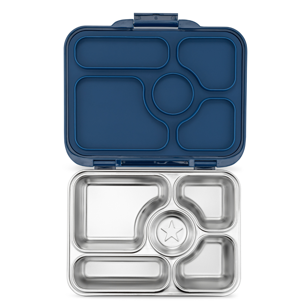 Yumbox Presto RVS - lekvrije Bento box - lunchbox volwassenen - Santa Fe Blue-1