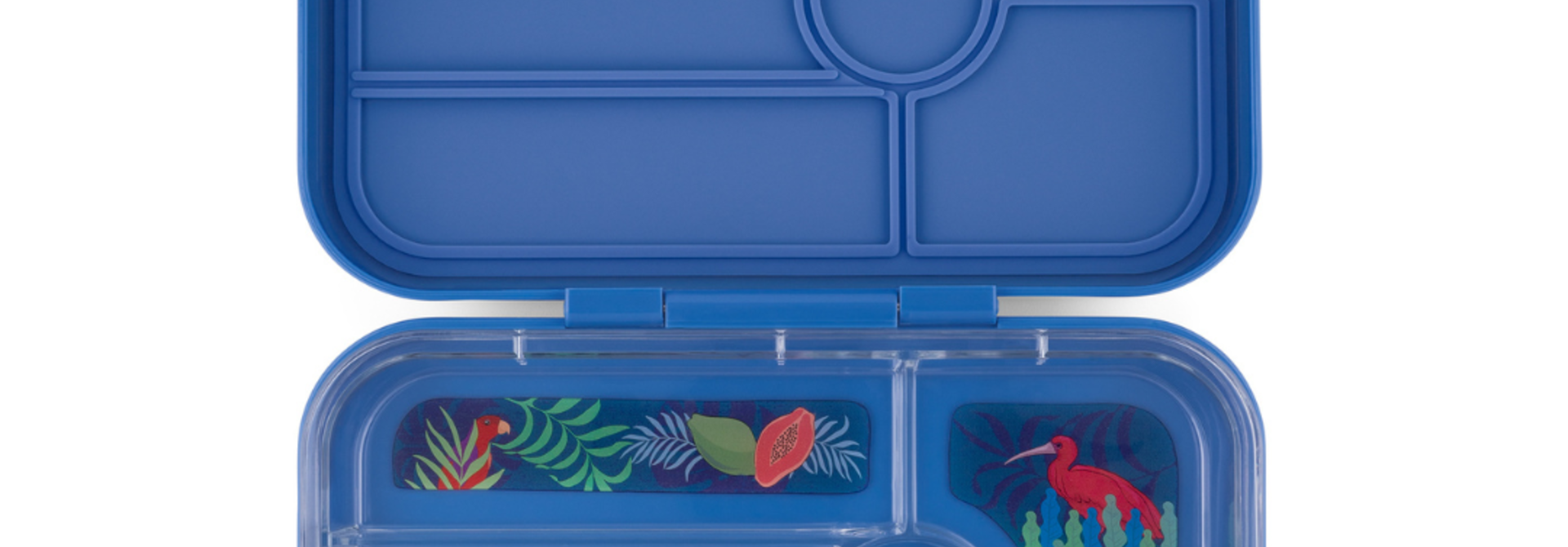 Yumbox Tapas XL - leakproof Bento lunchbox - 5 sections - True Blue / Jungle tray