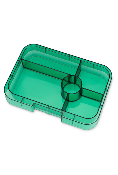 Yumbox Tapas XL tray 5-sections Clear Green