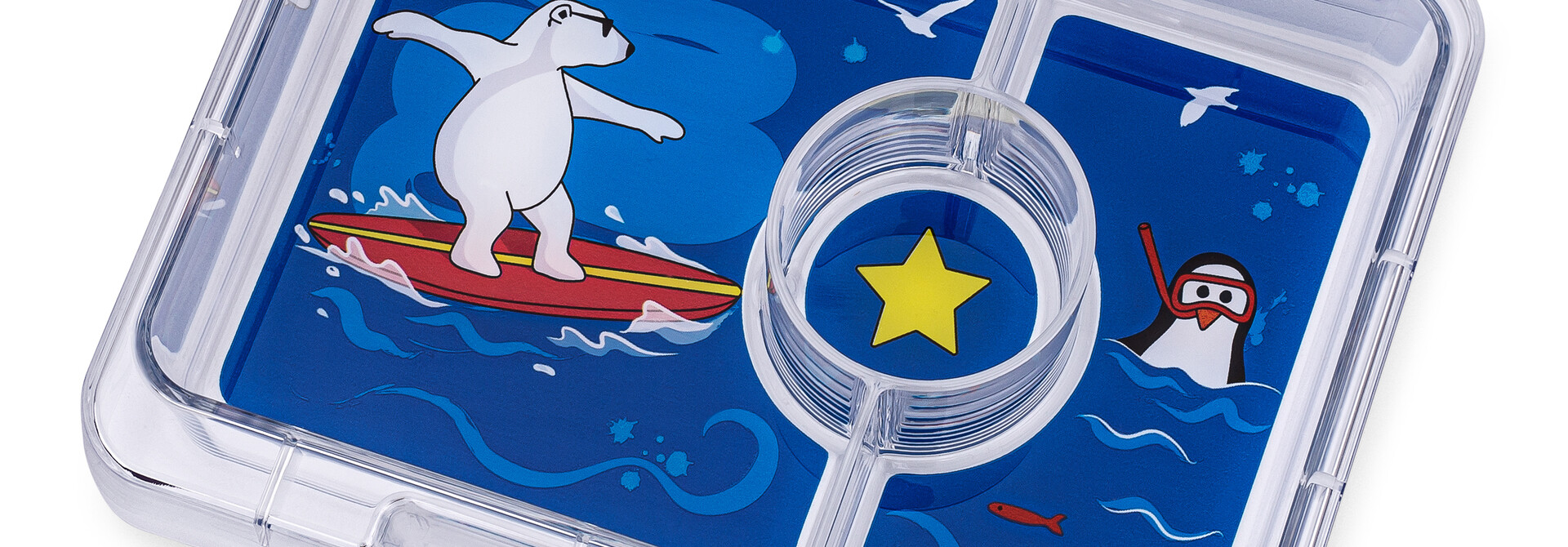 Yumbox Snack extra tray - 3 vakken - Polar Bear