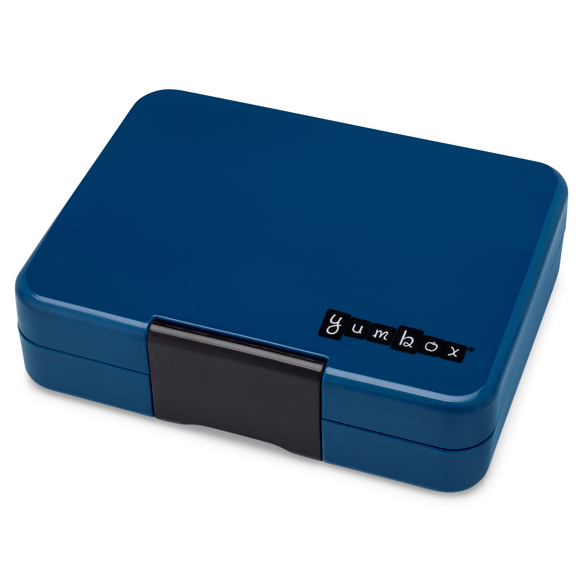 Yumbox Snack - lekvrije Bento box lunchbox - 3 vakken - Monte Carlo Blue / Navy clear tray-4