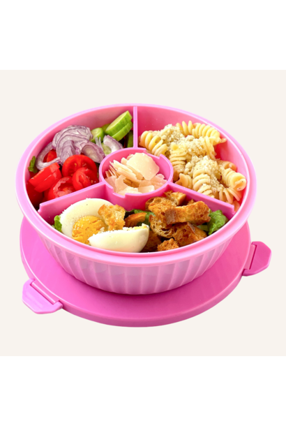 Poke Bowl met 3 vakken Guava Pink