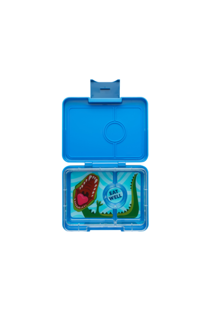 Yumbox Snack 3-sections Surf Blue / Dinosaur