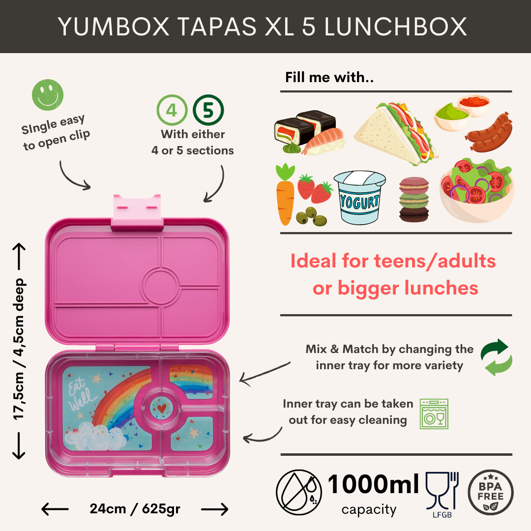 YUMBOX Tapas 4 Compartimentos - Rainbow Seville Purple - Freilka