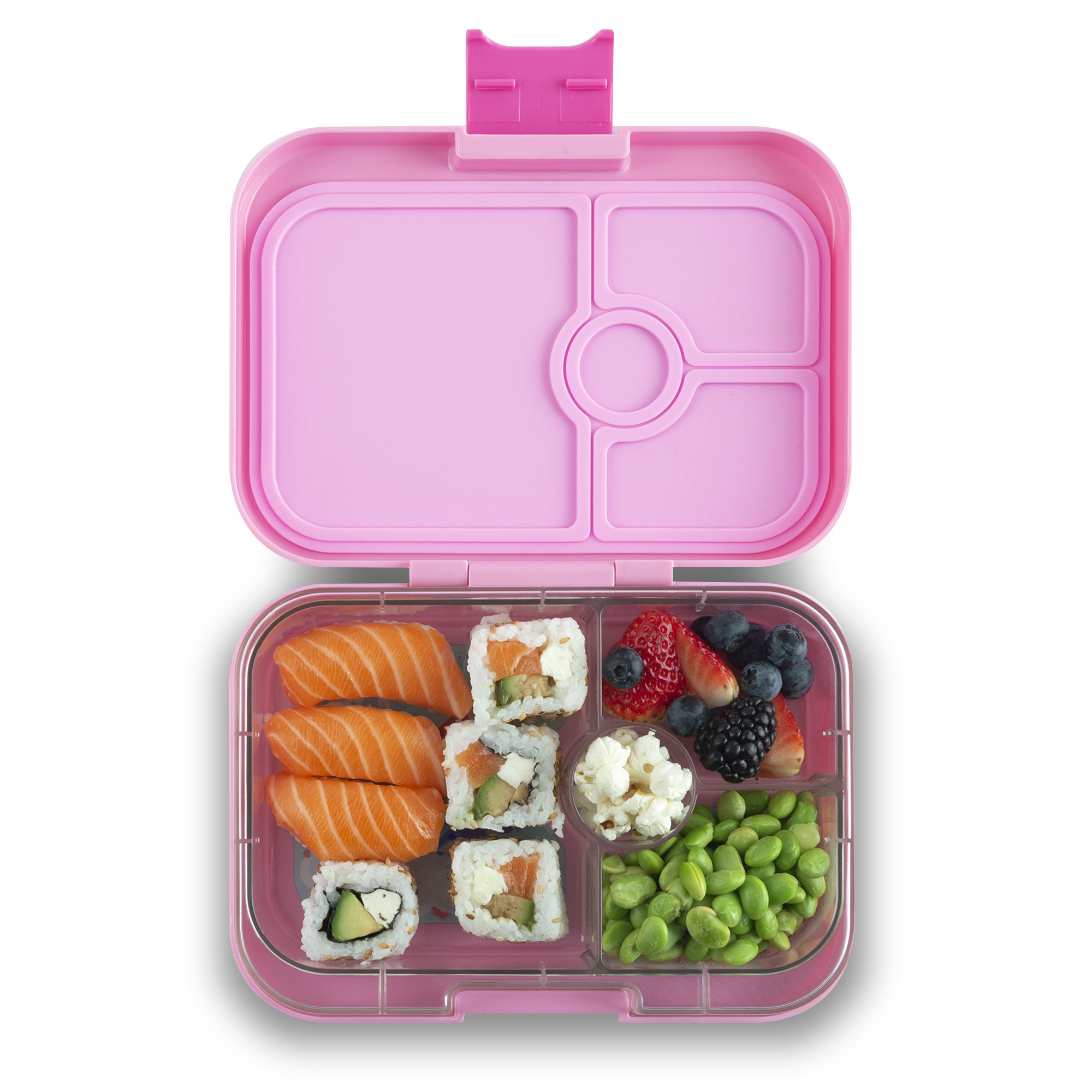 Yumbox Panino - Leakproof Sandwich friendly Bento box - 4-sections - Power Pink / Unicorn tray-3