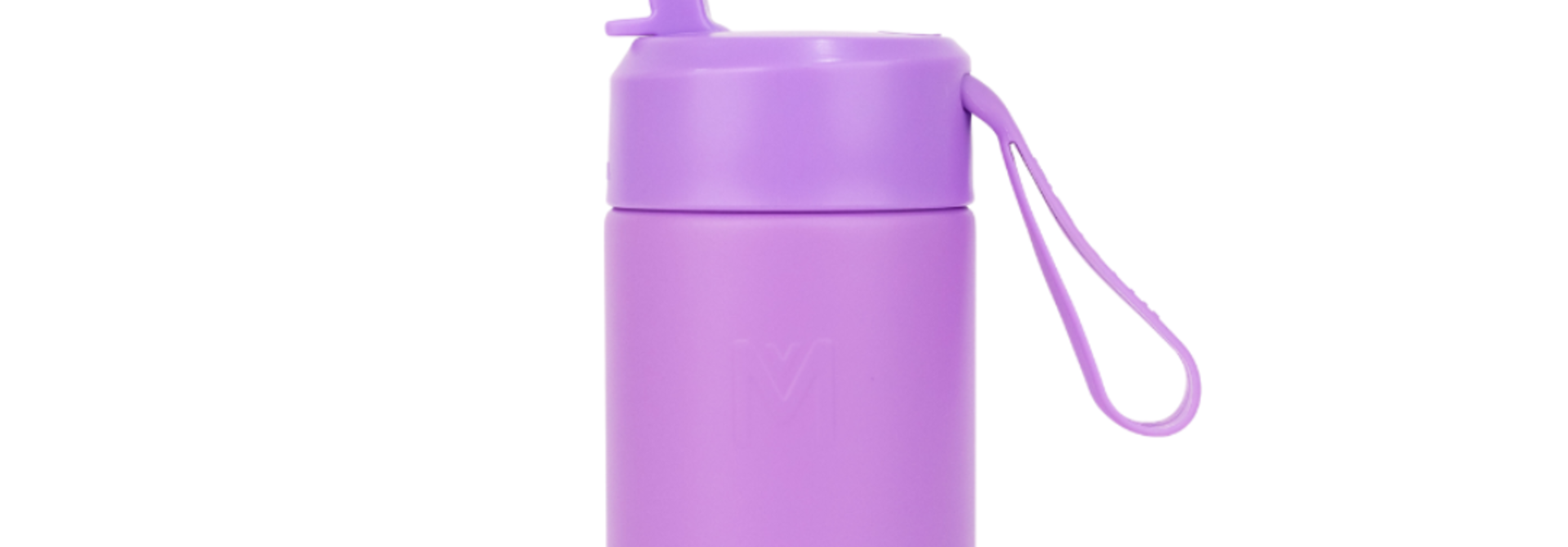 MontiiCo thermo Drinkfles Sipper - 350 ml - Fusion range - RVS - met draagriem - Dusk