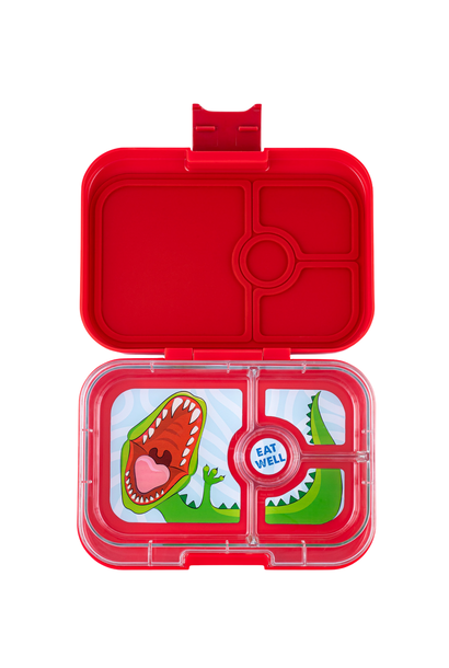 Yumbox Panino 4-sections Wow Red / Dinosaur