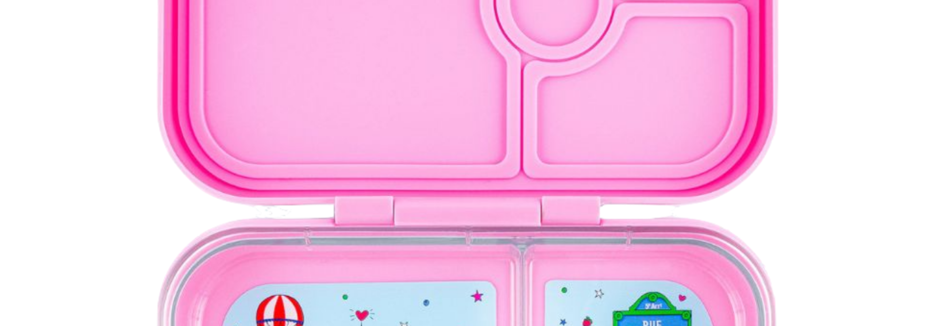 Yumbox Panino - lekvrije Bento box broodtrommel - 4 vakken - Fifi Pink / Paris je t'aime tray