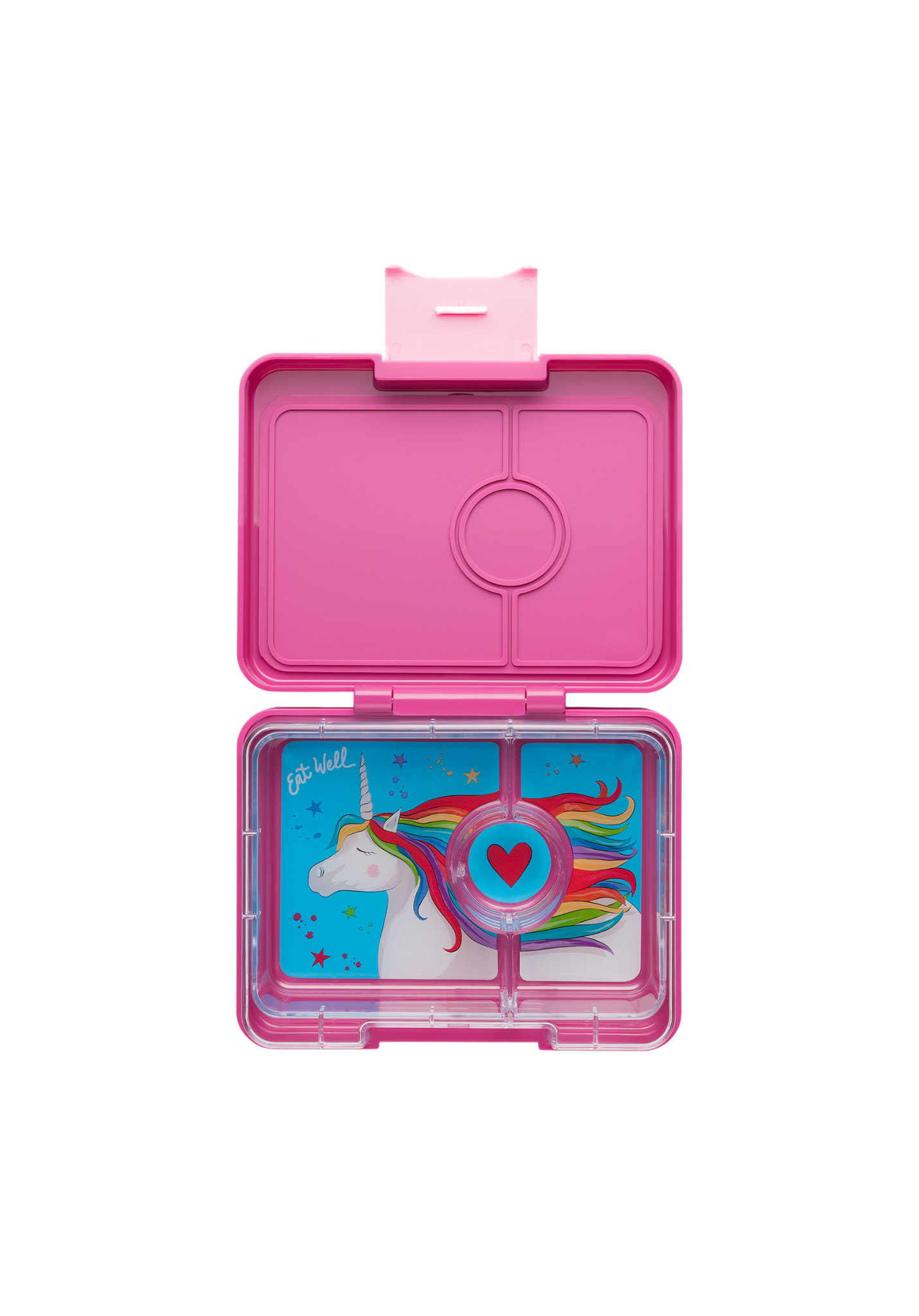 Yumbox Snack - lekvrije Bento box lunchbox - 3 vakken - Malibu Purple / Magical Unicorn tray-1