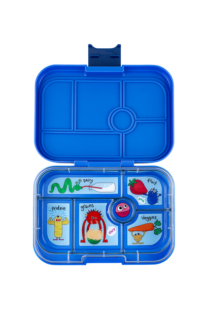 Yumbox Original 6 vakken Surf Blue / Monsters