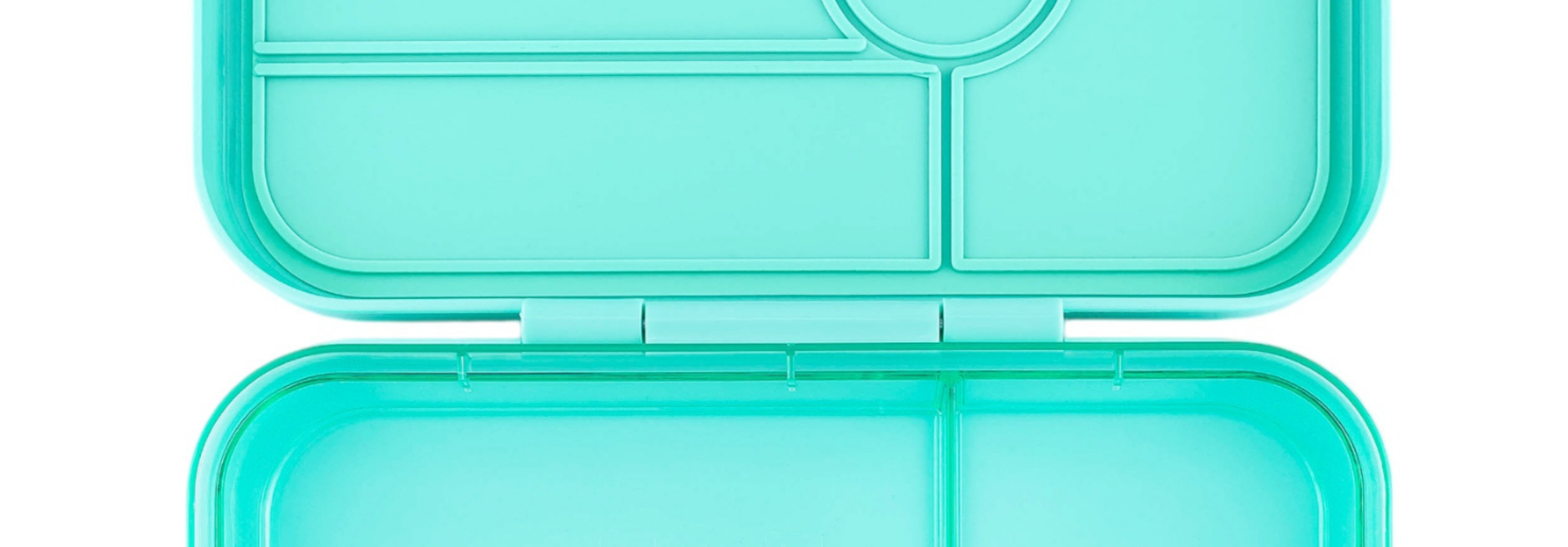 Yumbox Tapas XL - lekvrije Bento box lunchbox - 5 vakken - Bali Aqua / Aqua Clear tray