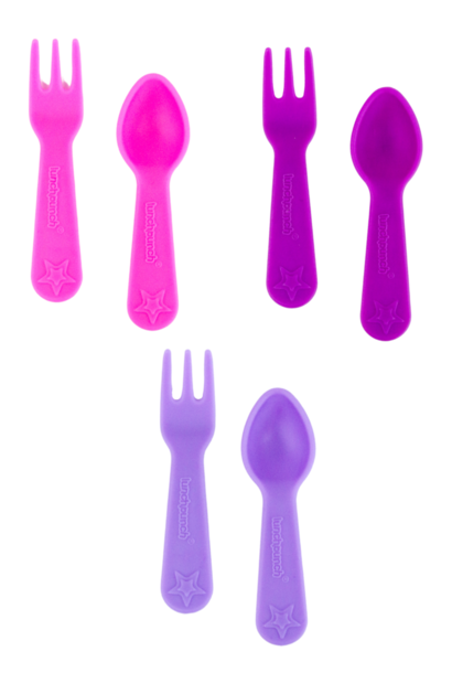 Lunch Punch Fork and Spoon sets Blush