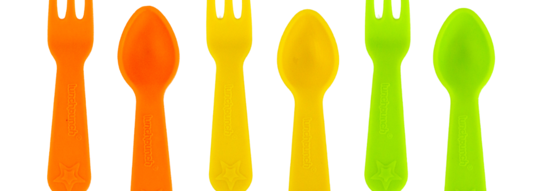 Lunch Punch Fork and Spoon - Bright