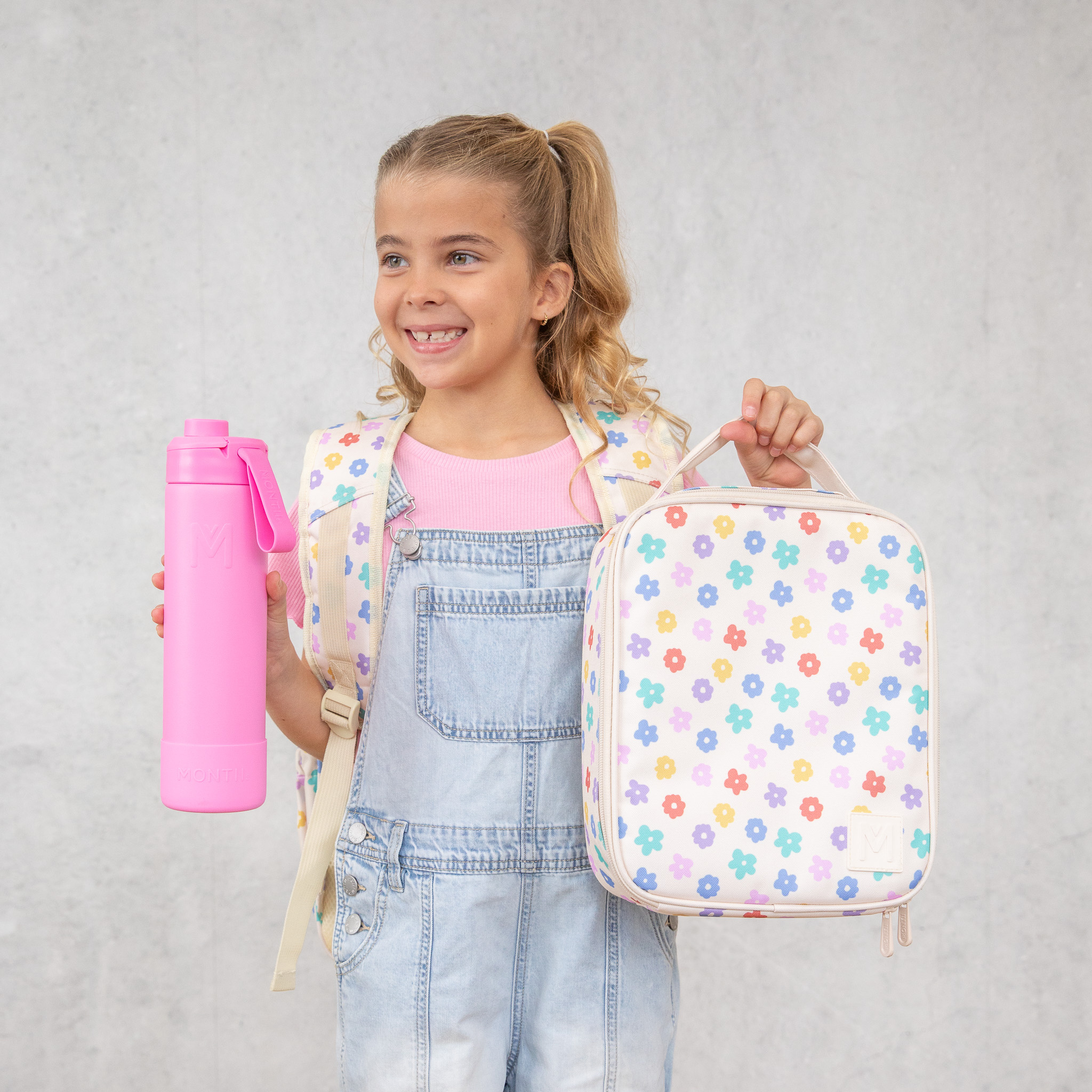 MontiiCo koeltas Large - thermo lunchtas - Daisy Dream-4