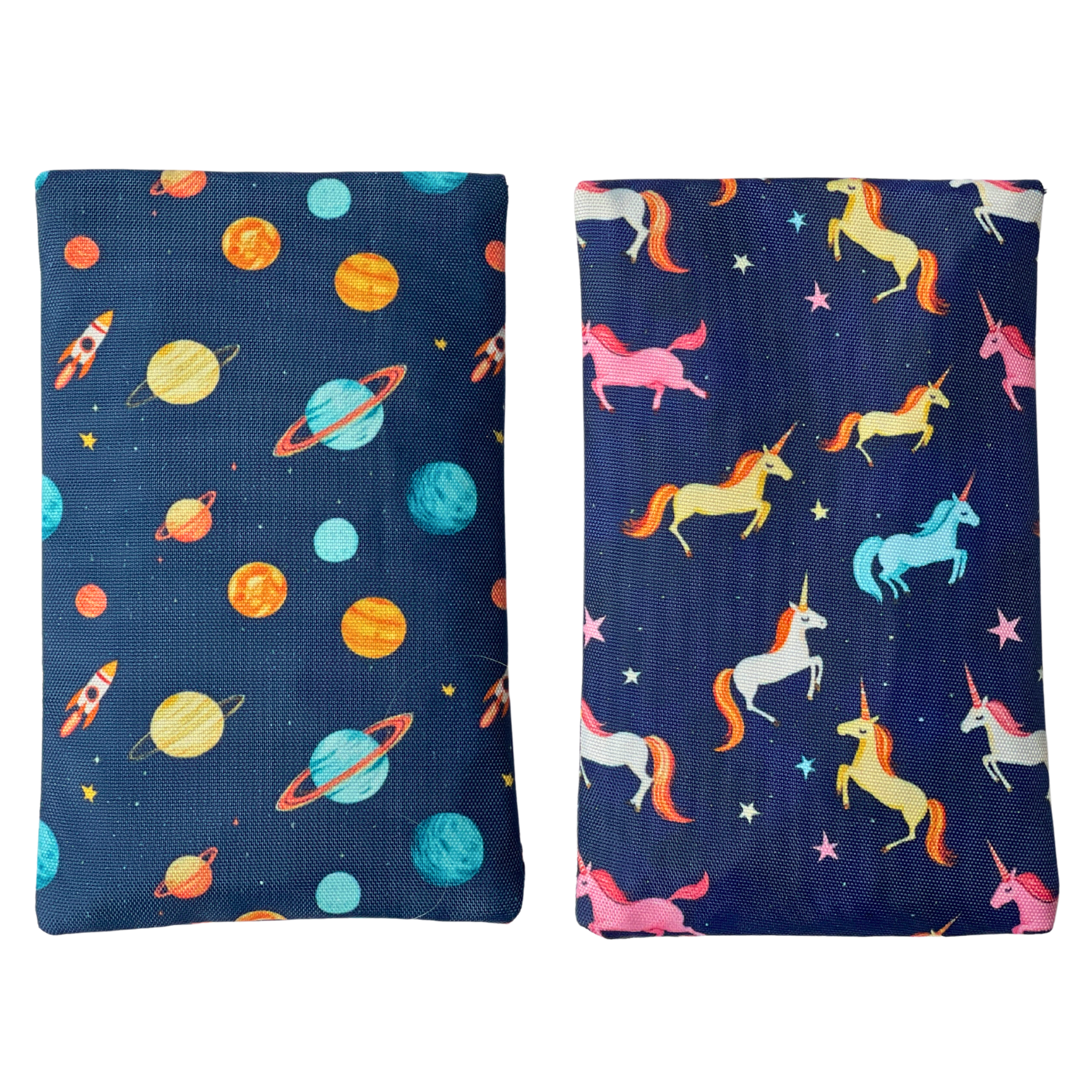 Yumbox Gel Ice Pack Duo - 4–6 hours cold – reusable – 2 designs - Space & Unicorns-1