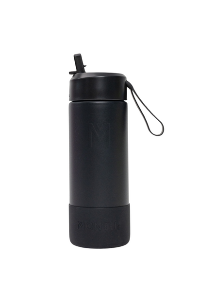 Montii thermo drinkfles Sipper 475 ml Midnight zwart