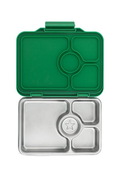 Yumbox Pret Stainless steel 4-sections Pomme Green - packaging damaged