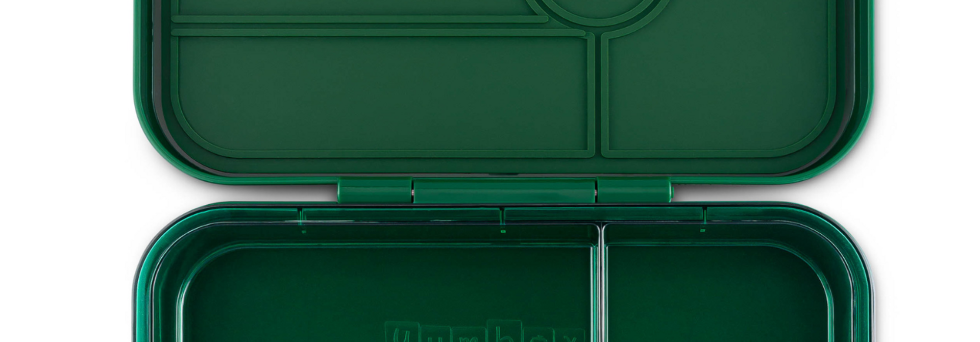 Yumbox Tapas XL - lekvrije Bento box lunchbox - 5 vakken - Greenwich Green / Green Clear tray