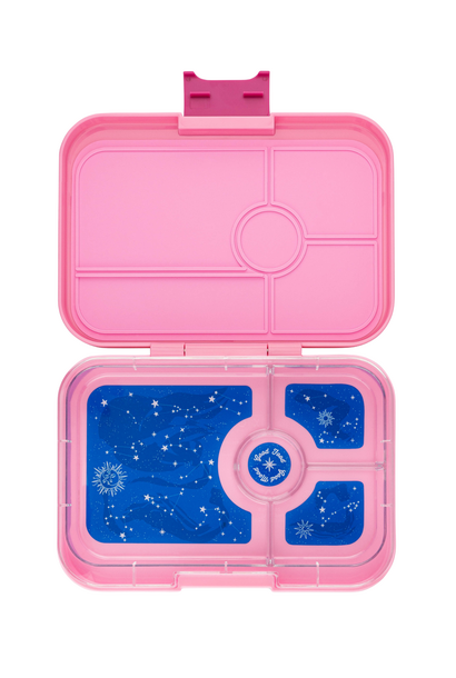 Yumbox Tapas Bento Box – Contenitore Pranzo A Prova Di Perdite 4 Scomparti – Colore Rosa Capri