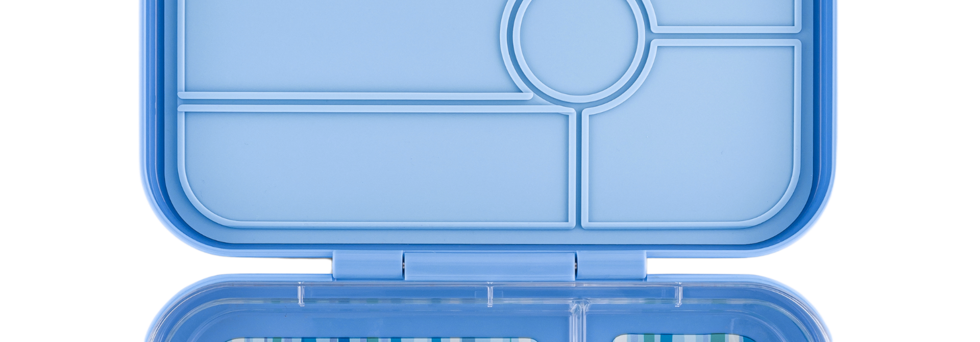 Yumbox Tapas XL - Leakproof big lunchbox - 4-sections - Hazy Blue / Panther tray