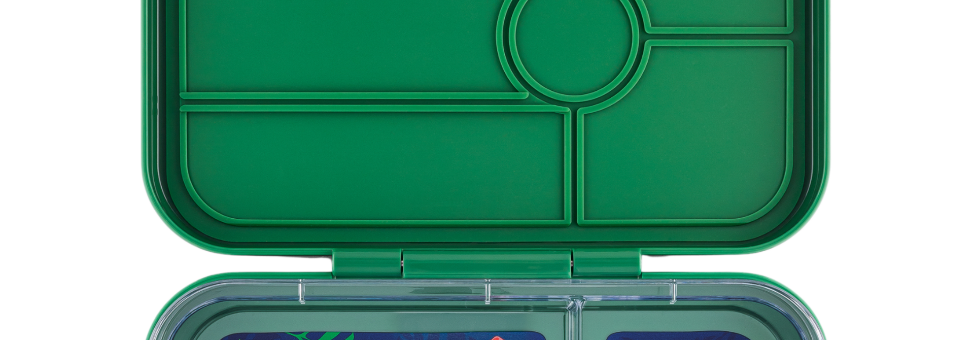 Yumbox Tapas XL - leakproof Bento lunchbox - 5 sections - Palm Green / Jungle tray