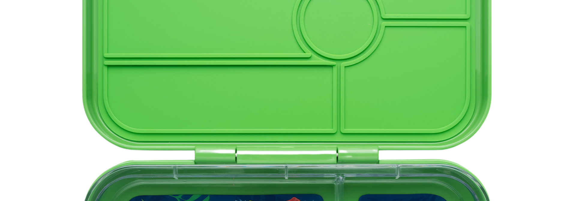 Yumbox Tapas XL - lekvrije Bento box lunchbox - 5 vakken - Jurassic Green / Jungle tray