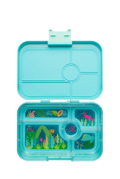 Yumbox Tapas XL 5-sections Antibes Blue / Jungle Pastel