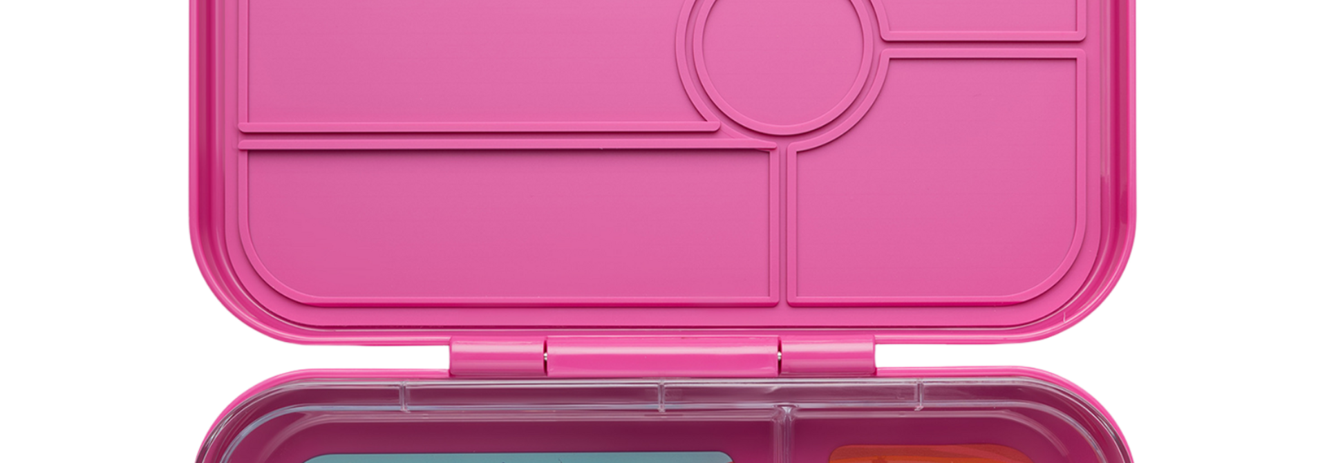 Yumbox Tapas XL - Leakproof big lunchbox - 4-sections - Malibu Purple / Rainbow tray