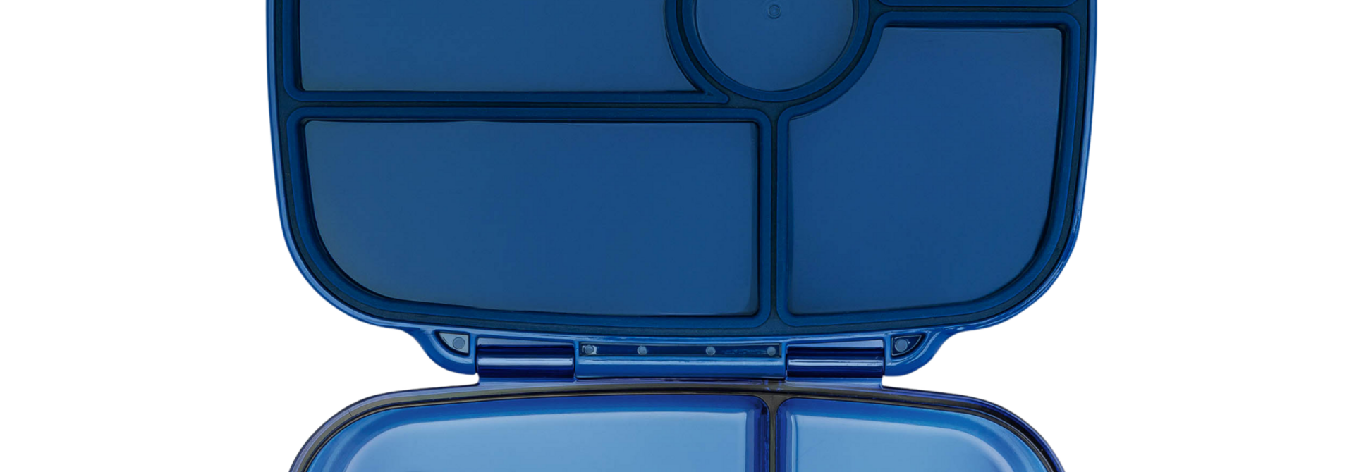 Yumbox Go - Leakproof Sandwich friendly Bento box - 5-sections - Oslo Blue