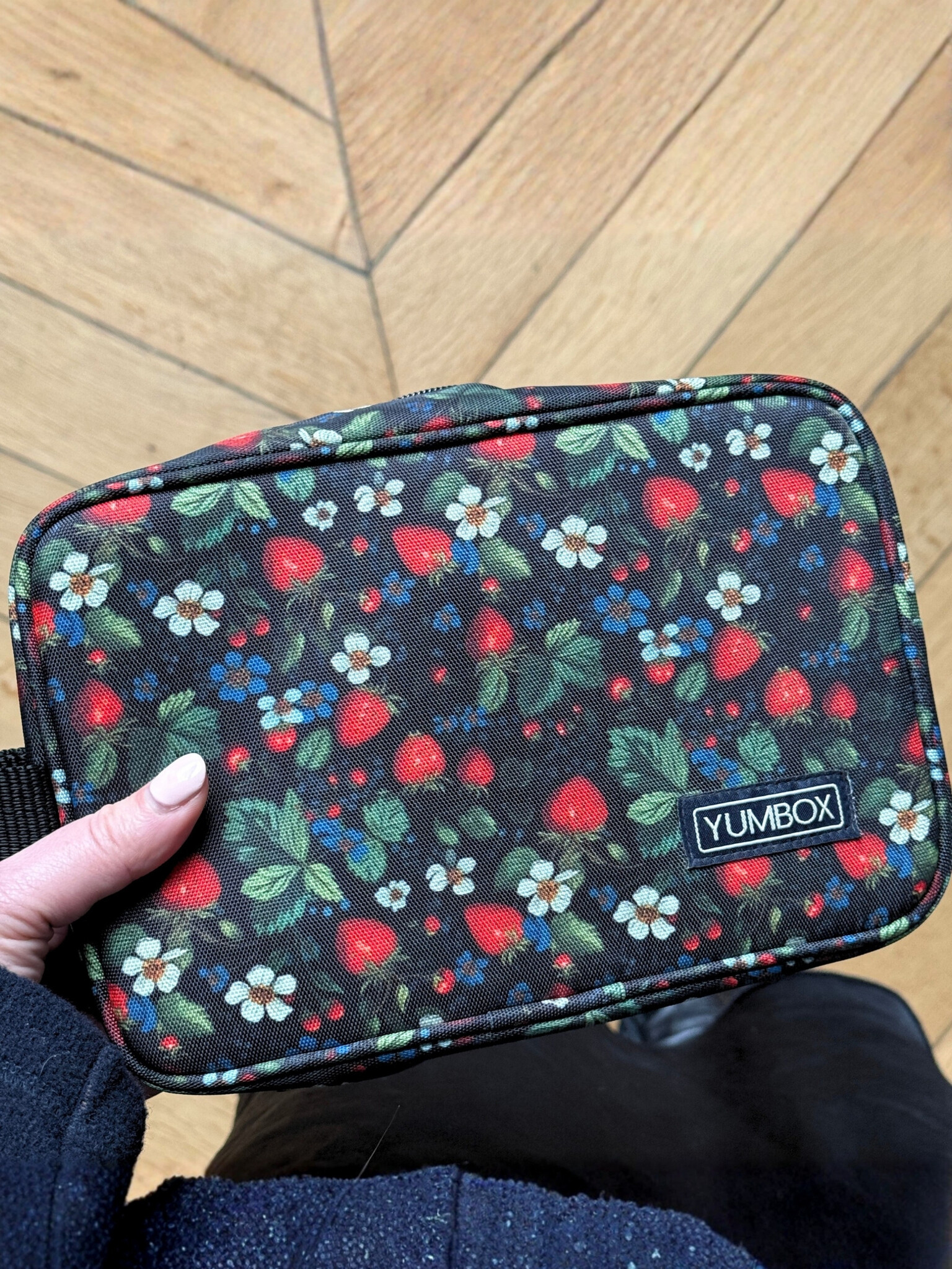 Yumbox Chill Bag — with 2 removable gel ice packs — Strawberries-4