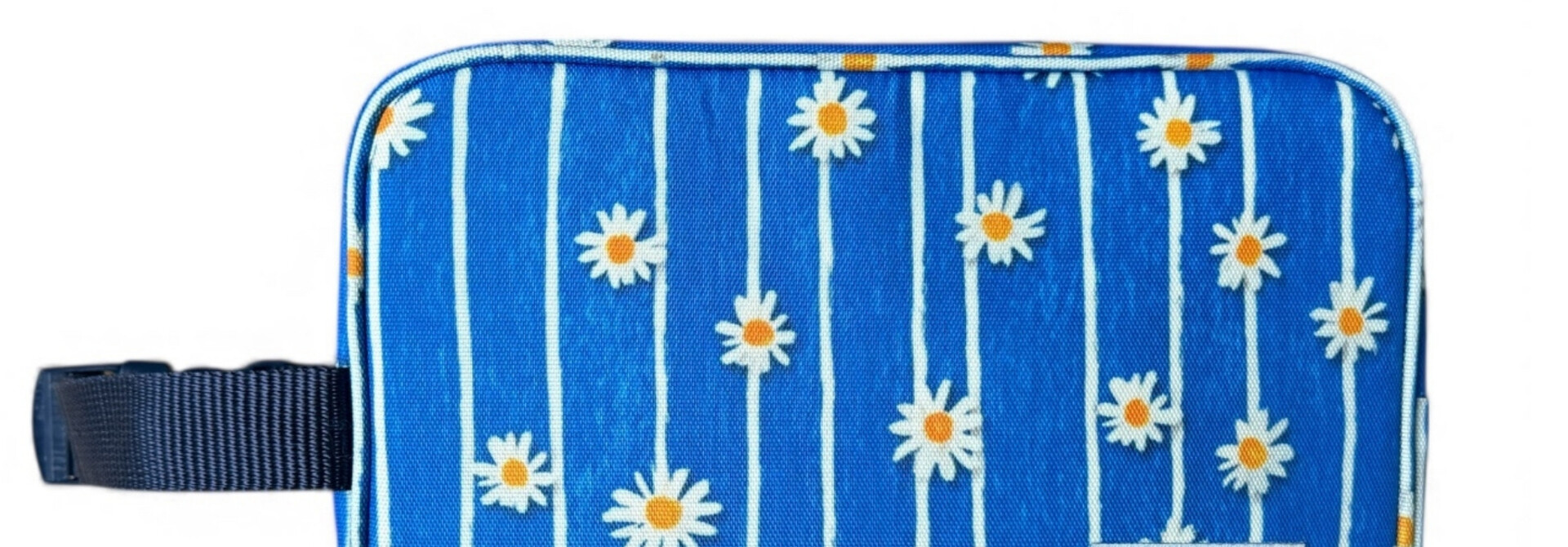 Yumbox Chill Bag — with 2 removable gel ice packs — Daisy Stripes Blue
