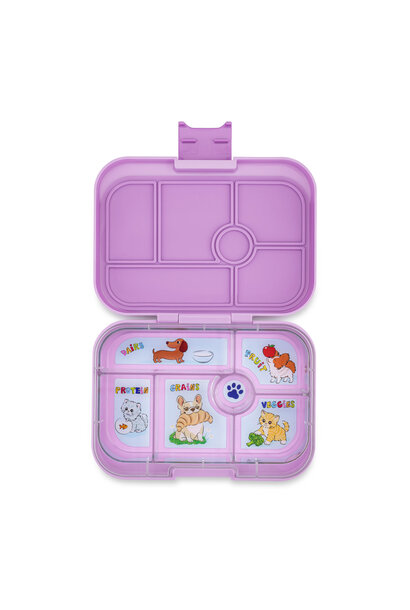 Yumbox Original 6-sections Ami Purple / Cats & Dogs