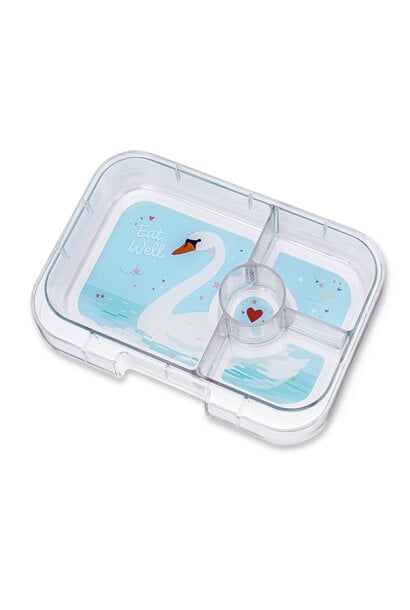 Yumbox Panino tray 4 sections Swan