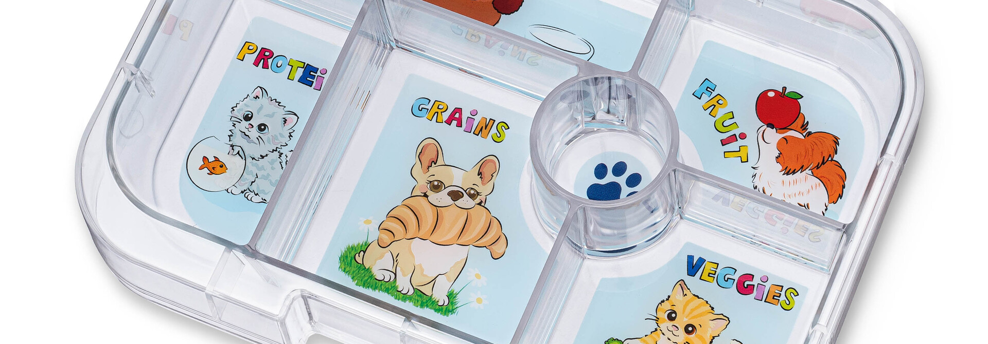 Yumbox Original - extra tray - 6 vakken - Cats & Dogs