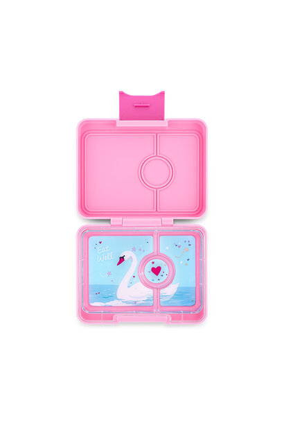 Yumbox Snack 3 vakken Power Roze / Zwaan tray