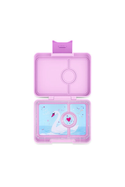Yumbox Snack 3-sections Ami Purple / Swan tray