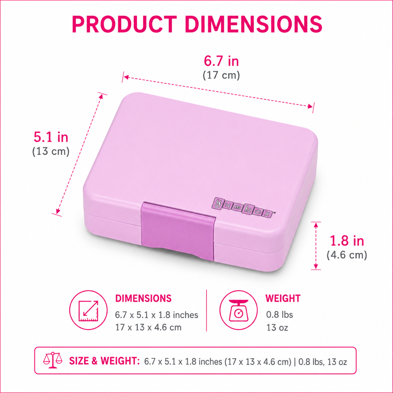Yumbox Snack - lekvrije Bento box lunchbox - 3 vakken - Ami Paars / Zwaan tray-4