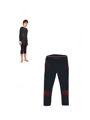 Slokker Meryl Skinlife Thermo broek Driekwart Junior - Zwart