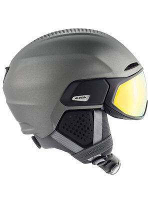 Alpina Alpina Oro QV MIPS Skihelm Met Photochromic Vizier | Grijs