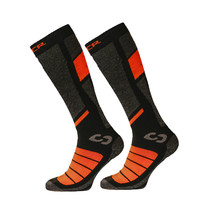 Sinner Pro II Unisex Ski Sokken Zwart Oranje - Double Pack