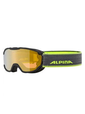 Alpina Alpina Pheos Junior Q-Lite Skibril | Zwart Geel