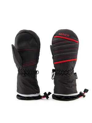 Sinner Sinner Stratton Dry-S Junior Wanten - Zwart Rood